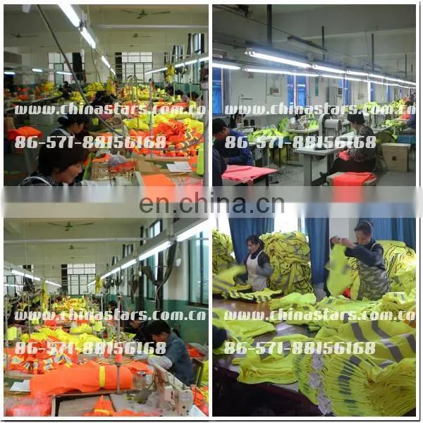 Safety vest with 2 horizontal reflective tape