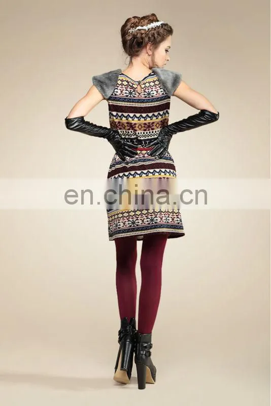 2012 College style new fashion design ethnic dress