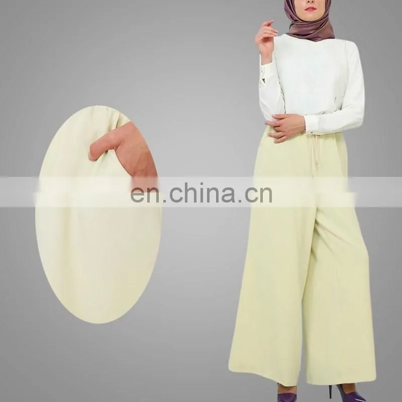 Latest Design Adults Age Group and Long Shalwar Kameez Design Muslim Clothing Collection High Waisted Maxi Trousers