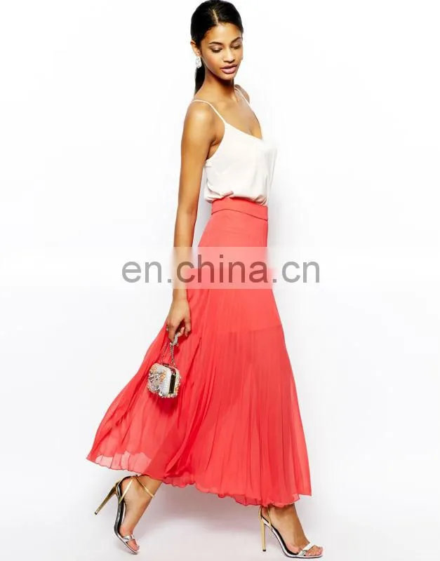 Wholesale Long chiffon 2014 summer fashion skirts womens