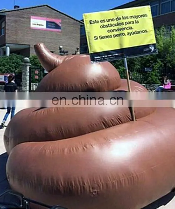 giant inflatable poop model for advertising