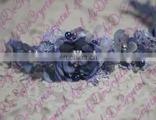 Aidocrystal fashion rhinestone garland headpiece,bridal lace wedding party fascinators for ladies