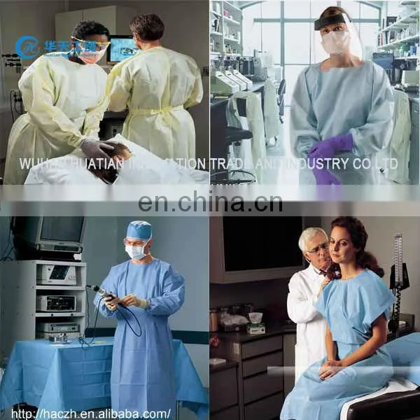 Nonwoven Waterproof OEM Custom Protective Isolation Gown