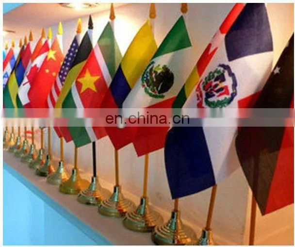 USA table flag with stand