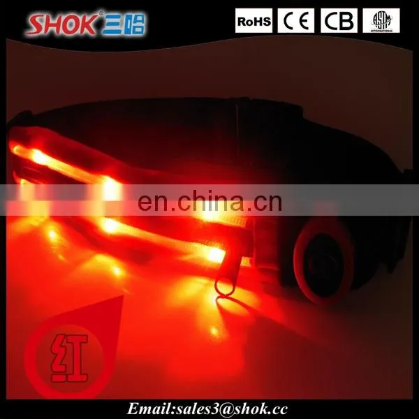 LED Running Belt Elastic Waist Belt With Zipper Pocket Using For Jogging at Night