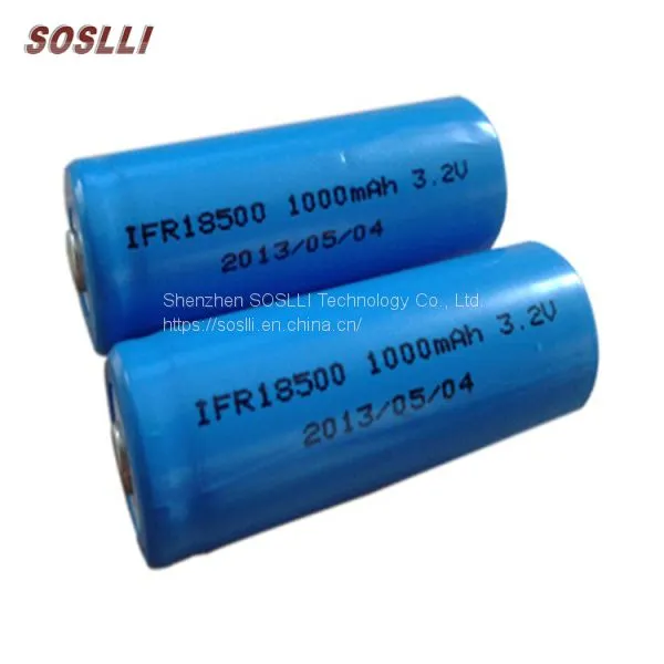 LiFepo4 18500 1000mAh 3