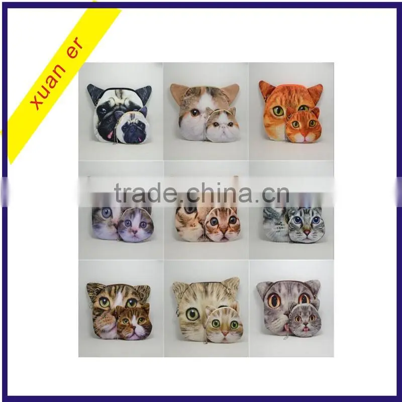 2016 wholesale 3D cartoon animals ladies handbags purse