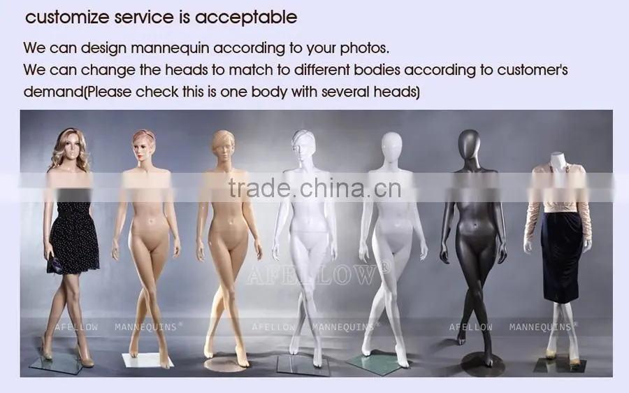 Fashion Women Head Mannequin Plastic female mannequin H1070