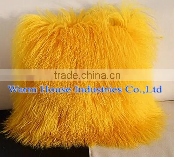 Fashion Wholesale Lamb Skin Sofa Cushion