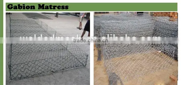 hot dipped galvanized gabion mattress