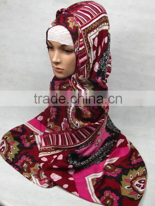 S779 Hot Sale big size Cotton Twill muslim headScarf arabic long scarf