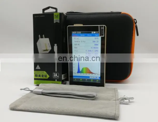 350BF 380-780nm Hot Handheld spectral illuminance analyzer blue light tester spectrometer red and blue ray irradiance meter