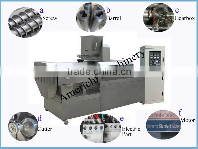 1ton/h Extrusion fish feed making machine