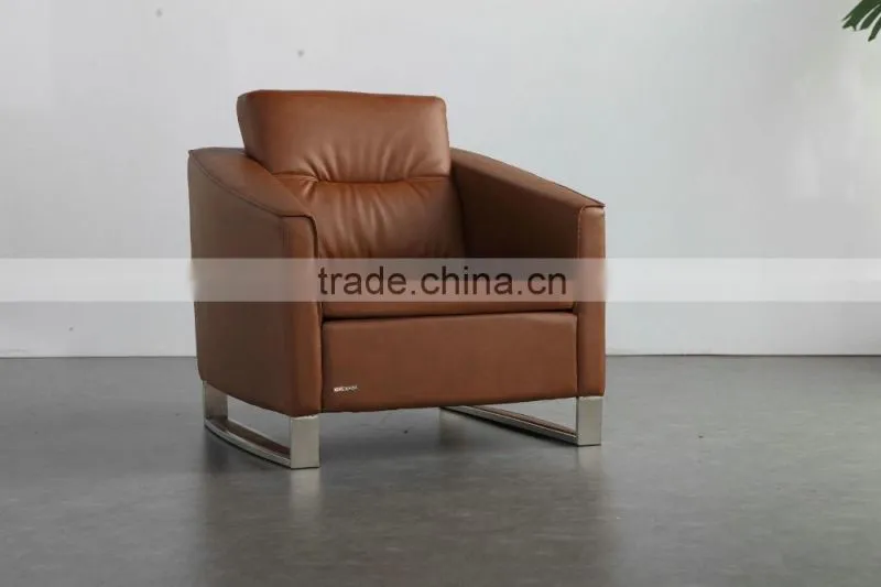 2016 Genuine leather sofa single seat item 8055