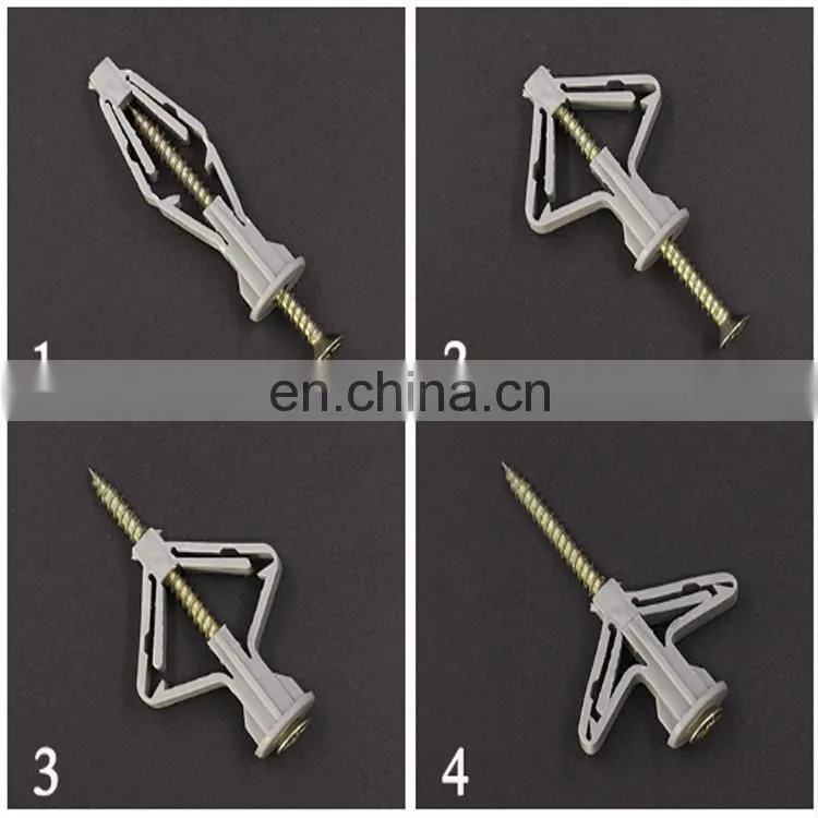 JINGHONG Butterfly Spring Toggle Fixing Expansion Tube Bolt
