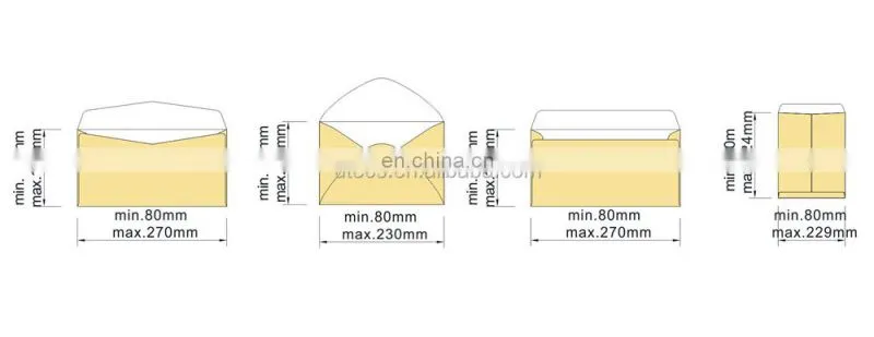 ZF390A Automatic Wedding Invitation Card Envelope Bag Forming Making Machine
