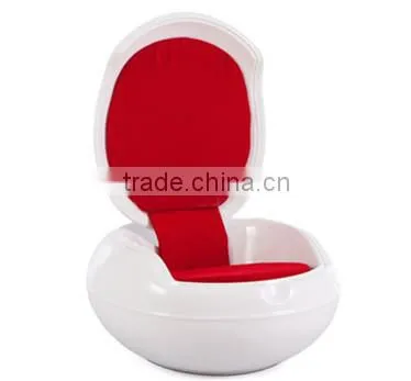 replica European style relaxing fiberglass material upholstery fabric garden egg chair by Peter Ghyczy