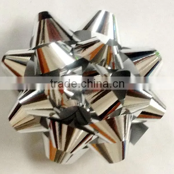 Metallic Effect Ribbon Egg, Bule Metallic Ribbon Roll, Fashinable Printed Ribbon Spool for Decoration