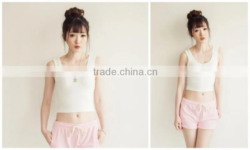 2014 sexy colorful tank top for lady with cheap price and high quality from China garment factory