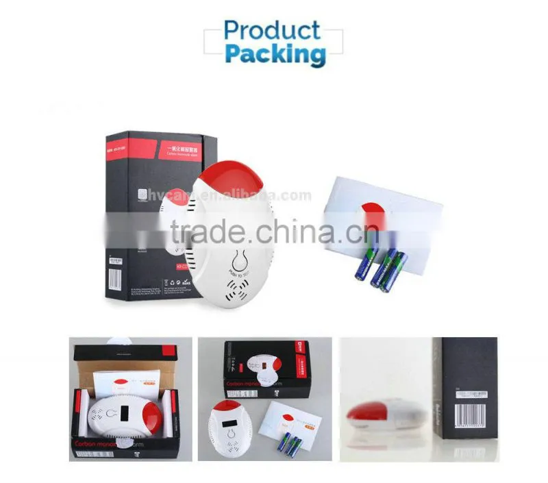 Hot White CO Carbon Monoxide Alarm poisonous Gas Sensor Warning Detector with LCD Display
