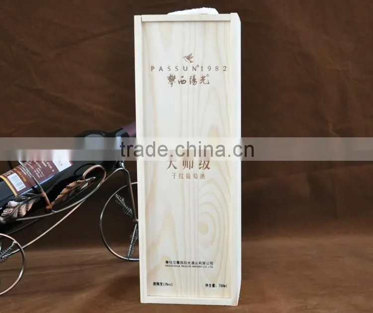 Decorative wooden wine packing box