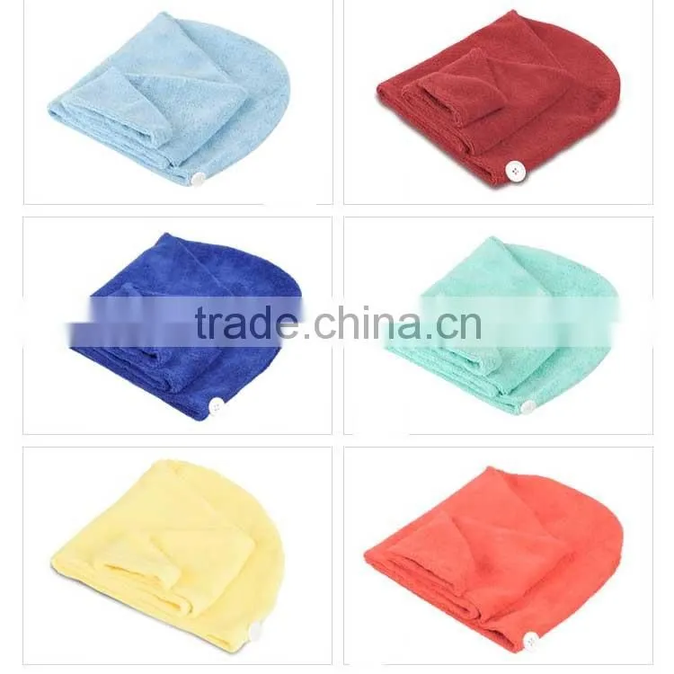 100% environmental-friendly microfiber hair dry cap
