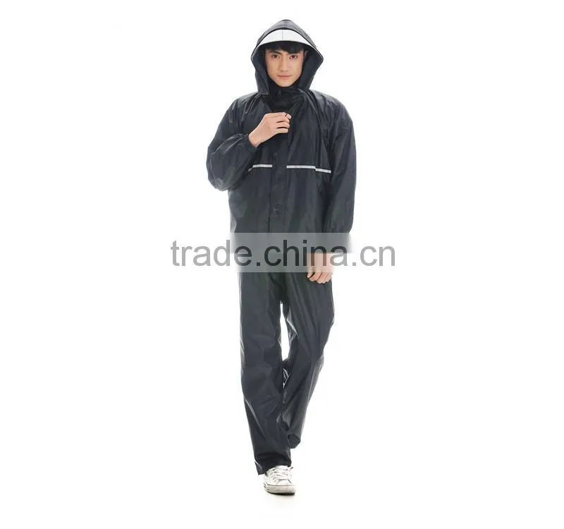 YANLI 100% waterproof,wholesale korea adult outdoor pvc raincoats