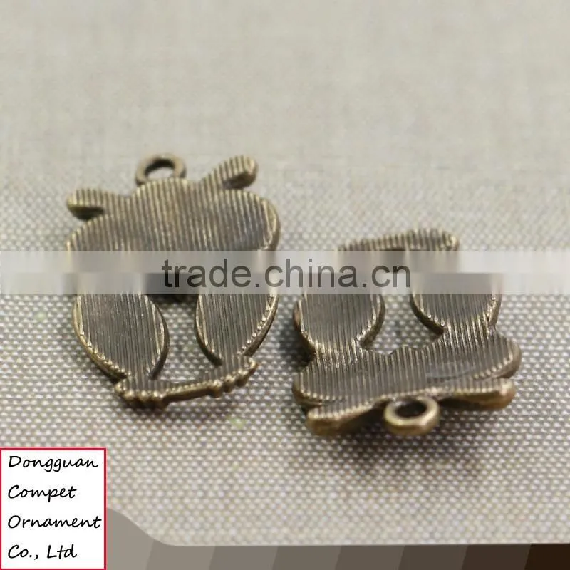 Wholesale diy zinc alloy jewelry ancient bronze large owl pendant