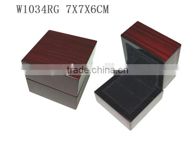 W1034ES Elegant Lacquer Earing Woonden Gift Packaging Box Velvet Lining