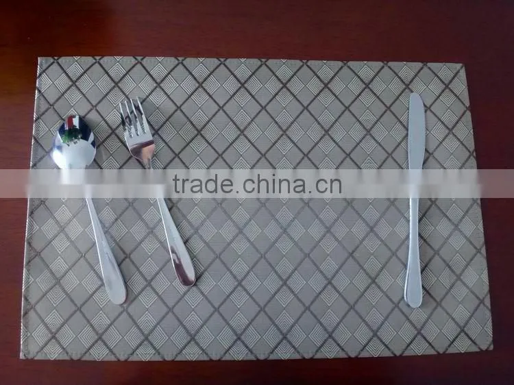 High quality PVC 3D Placemat hotel restaurant