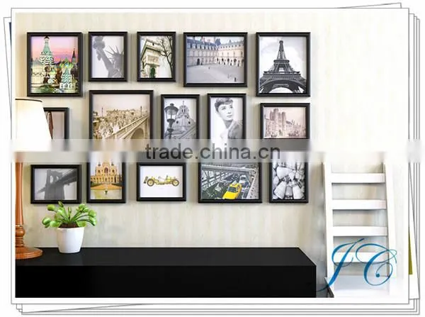 2015 Hot Sale Wall Hanging Wooden Photo Frame Handmade Photo Frames Designs