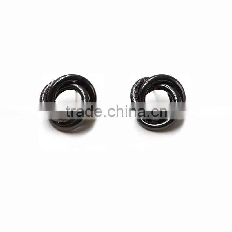 2016 Black Rose Daily Wear Stud Earrings Fashion Teen Vogue Cool Jewelry