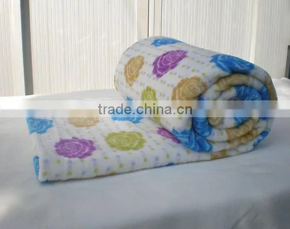 Popular cheap soft plain 100 wool material plaid blanket