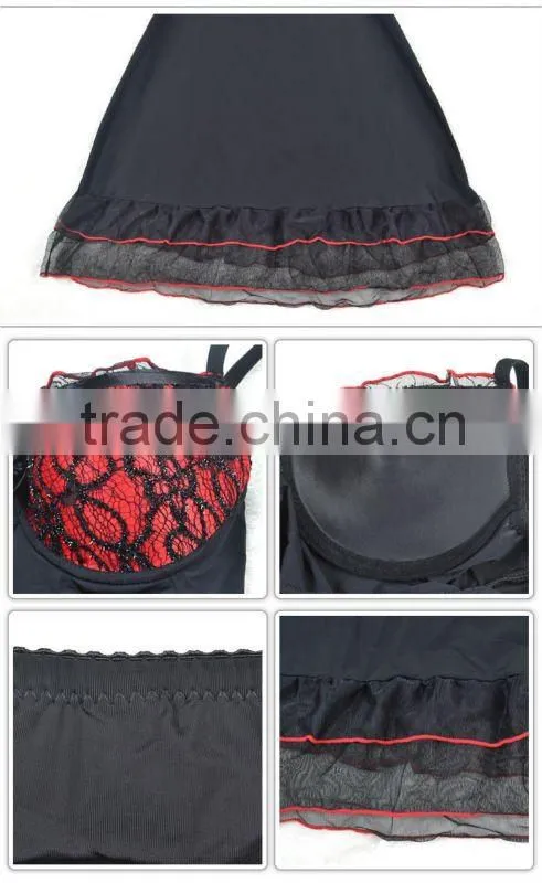 New arrival hot sex beatuful lacy cup lingerie babydoll 5094