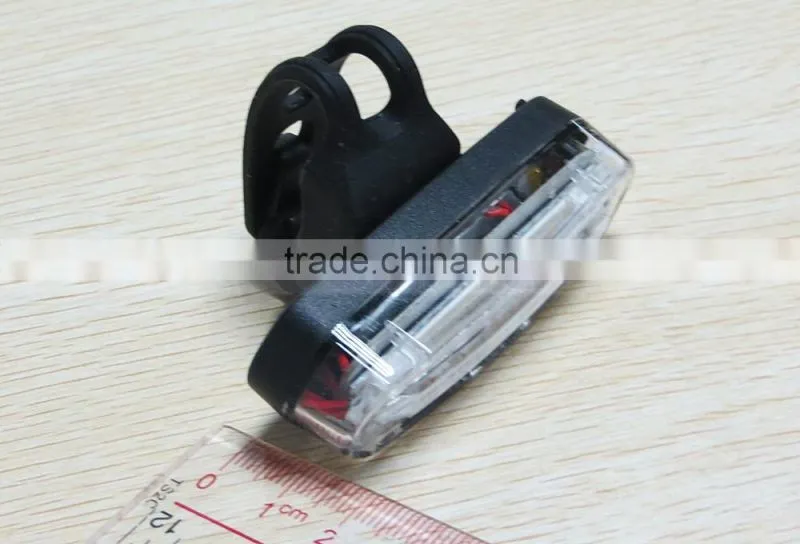 Blue Red LED Plastic Clip Collar 120LM Bicycle Front Light Warm Security Lamp