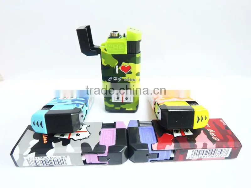 novelty auto cap customized picture cover electric windproof cigar lighter