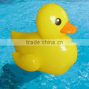 Inflatable rubber duck water floating rider