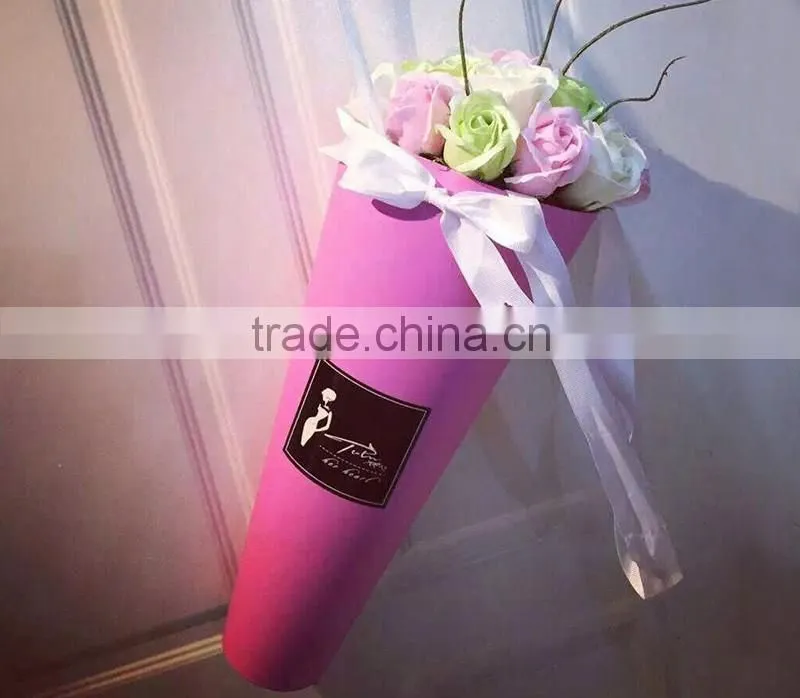 plastic flower wrapping sleeve,plastic flower pot sleeves