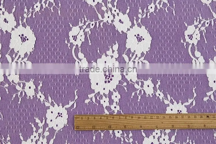 2016 new design Eyelash white Lace french fabric