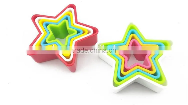 Plastic cookie cutter stamp