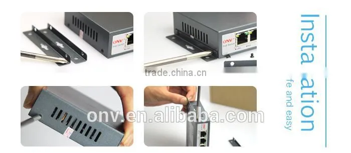 ShenZhen ONV 9 Port Power over ethernet switch with 8 POE ports 25.5W/