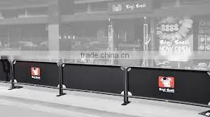 Cafe Wind Barrier With Customer Logo Printing