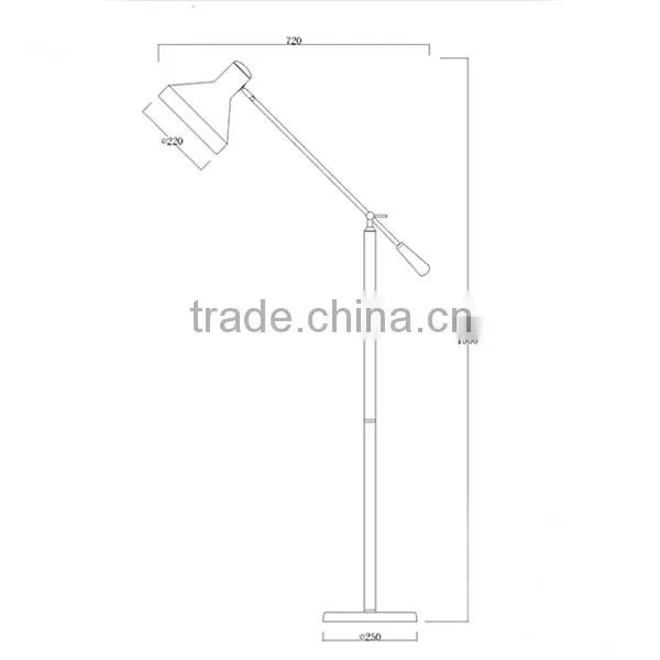 wooden modern floor lamp