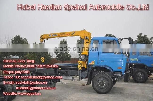 DONGFENG 145 truck mounted crane 5T
