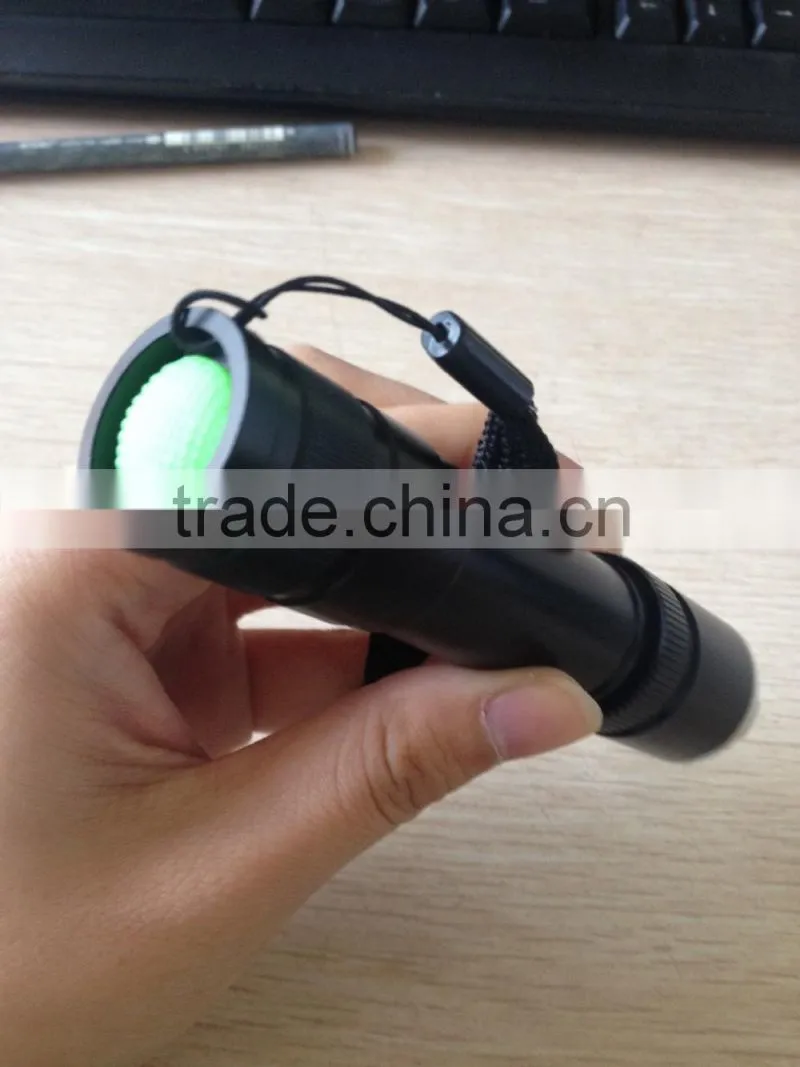 2200LM T6 bulb Zoomable aluminum alloy Flashlight