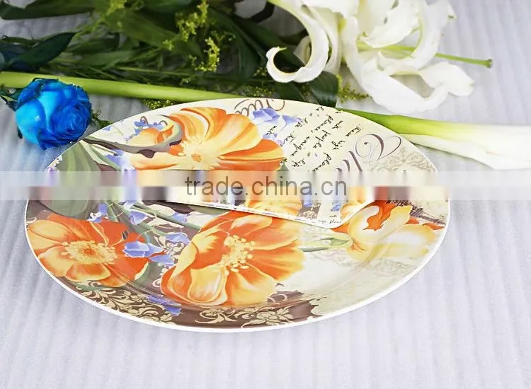 wholesale cake plate, ceramic fruit plate, porcelain pizza plate