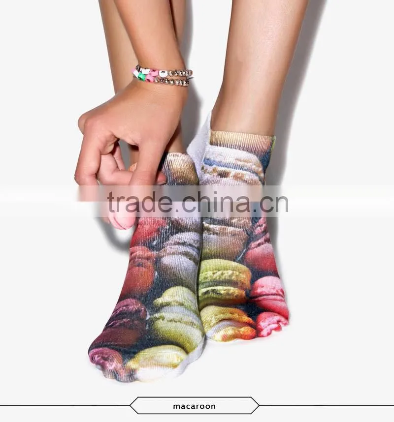 red hot ankle socks soenjoy cock high quality 3d full print colorful ankle socks sports unisex custom hot sale stretch spandex