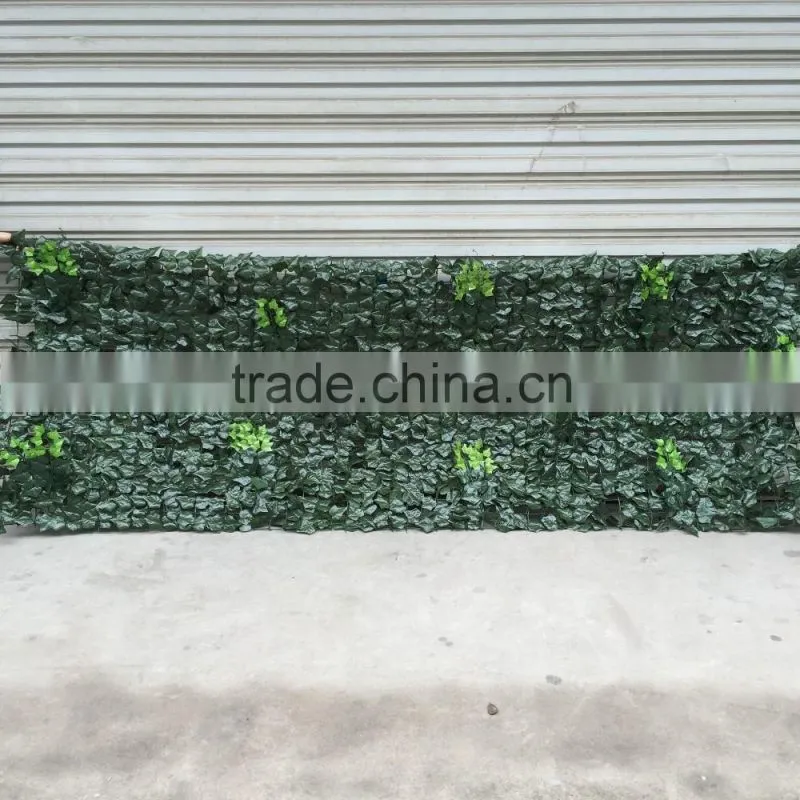 Cheap Plastic Ivy Fence Artificial Leaf Fence For Decoration