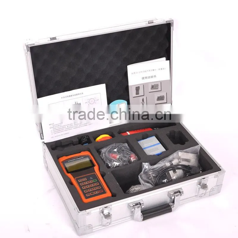 Portable ultrasonic gas meter flow and sensitivity
