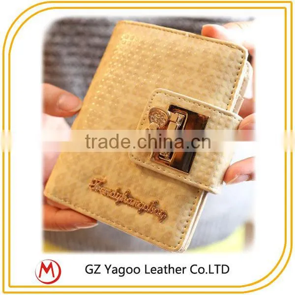 Newest fashion trendy high quality leather wallet